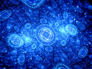 藍色單細胞生物高清圖片