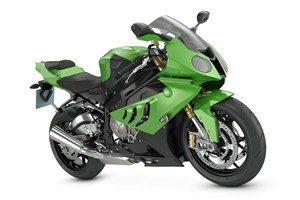 綠色摩托車高清圖片