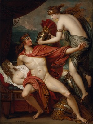 希腊罗马男性人体和女性人体艺术油画图片