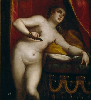 歐美女性祼體人體藝術油畫圖片