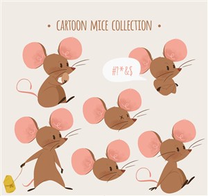 6款彩绘老鼠设计