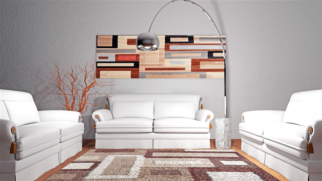 沙发墙客厅装修效果图大全正面实景图白色色系朴素雅洁风格设计