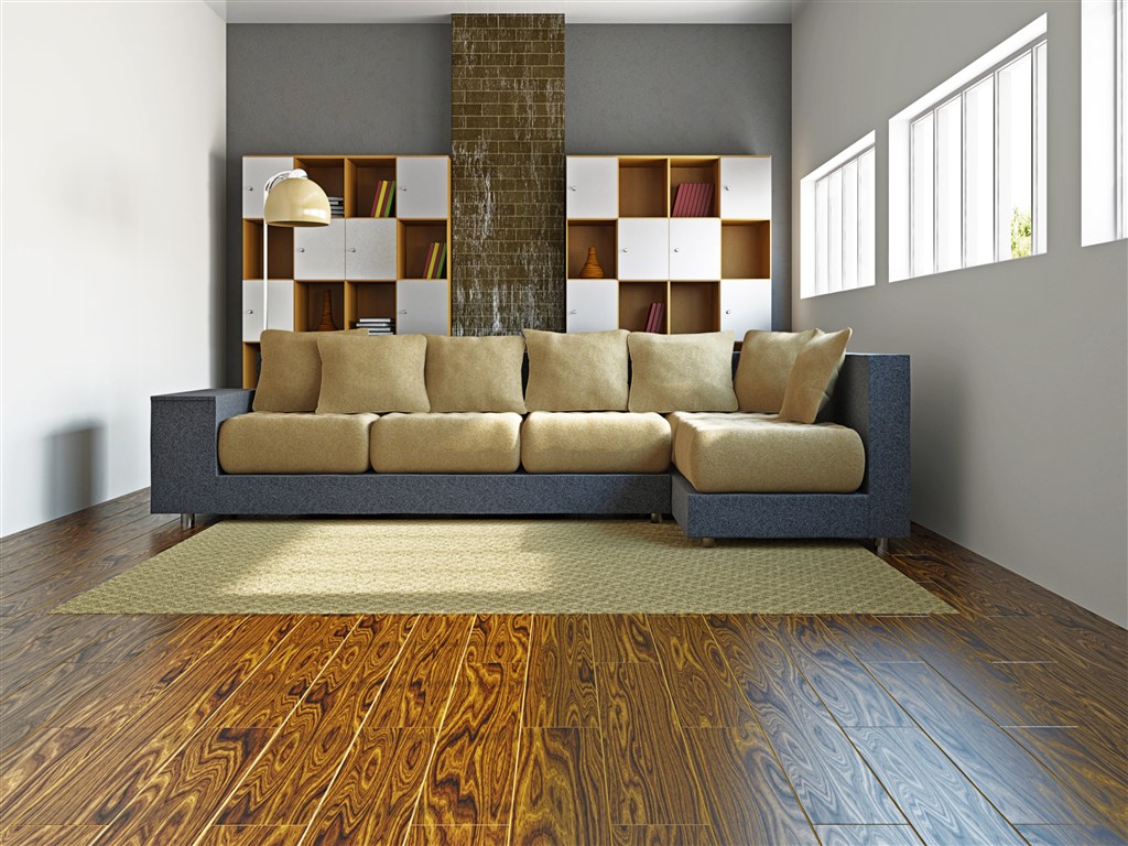 小居室客厅装修效果图格子铺沙发背景墙设计
