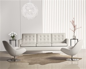 巨蟹座主人喜欢的客厅装修效果图白色装饰设计与巨蟹的特性更相辅相成