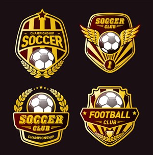 足球徽标设计模板