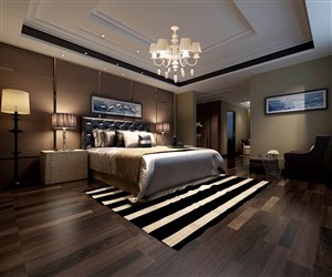 主卧室装修效果图一款凸显欧式风格设计