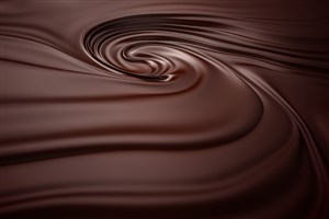美味的黑巧克力可可饮料高清图片
