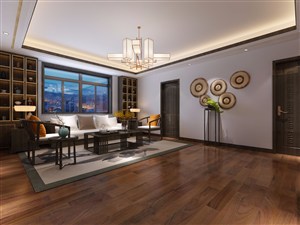实木家具中式客厅装修效果图简单家具使得空间更为宽敞的设计