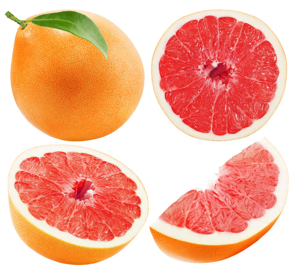 切开的葡萄柚高清图片