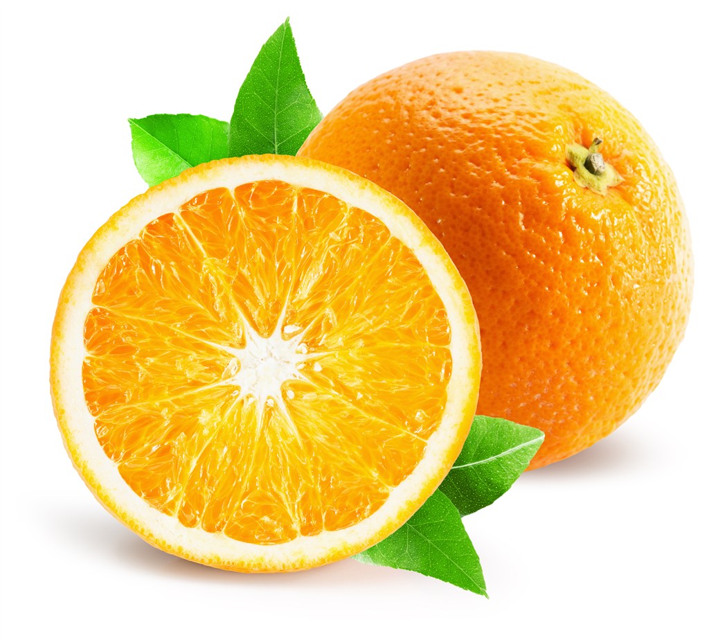 切开的橙子高清图片