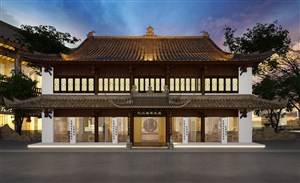 忆江春养生会所装修效果图古代皇族建筑风格设计