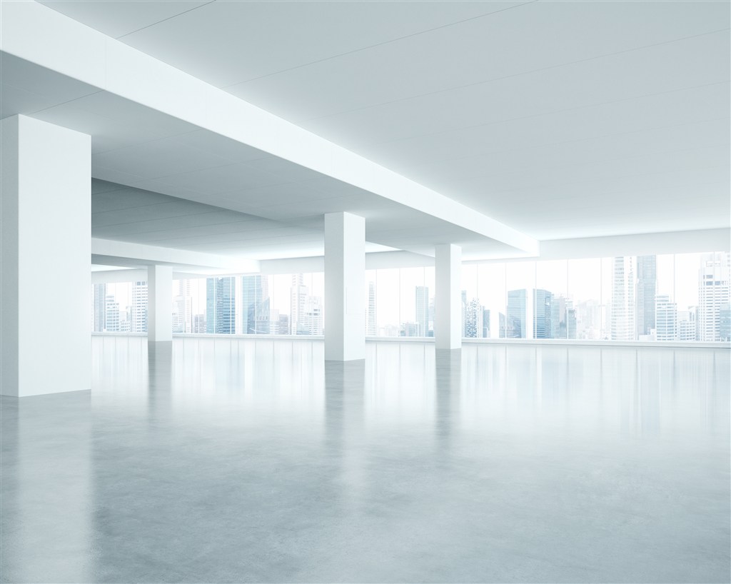  空白室内建筑背景 