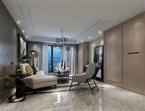 简约客厅装修效果图单身公寓白色纯净装饰设计