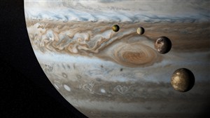 木星与其卫星图片