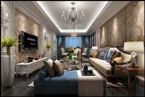 欧式风格客厅装修效果图一款美学与素养的搭配设计