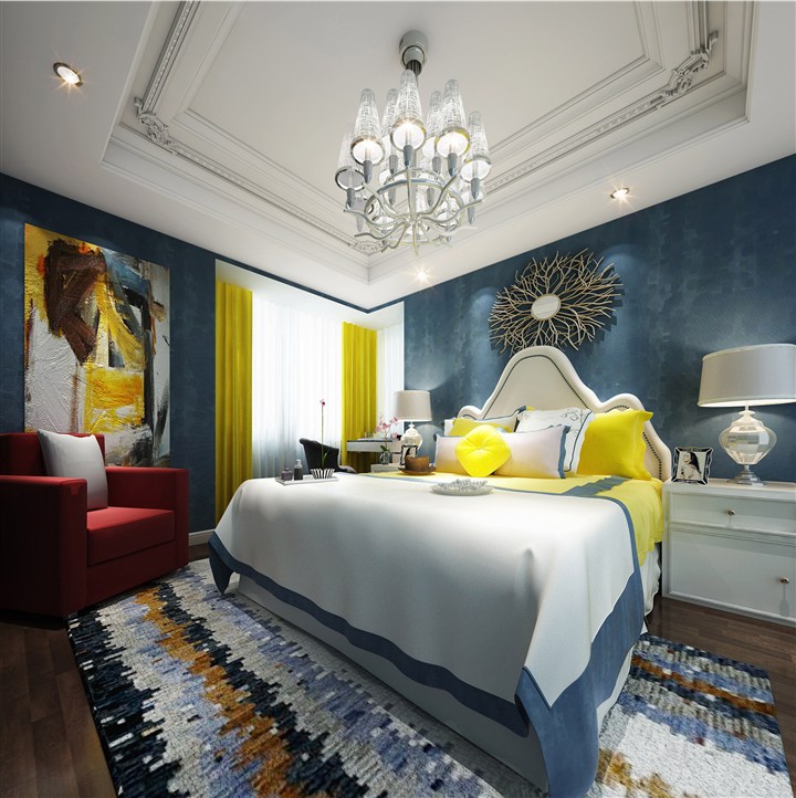 色彩斑斓的卧室装修效果图设计