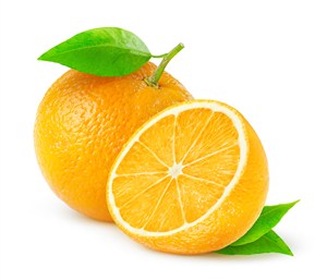 美味多汁的橙子切面高清图片