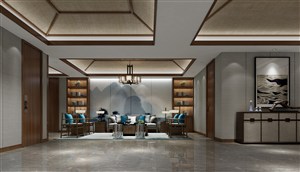 典雅别墅客厅装修效果图一款色彩讲究对比设计