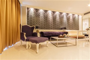 三居室现代风格客厅装修效果图富贵大气装饰设计