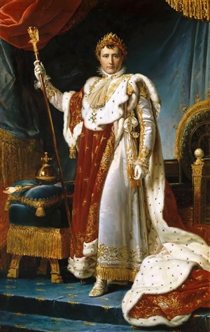 拿破仑皇帝加冕人物肖像油画图片