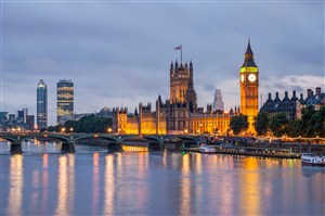唯美英国伦敦大本钟风景图片