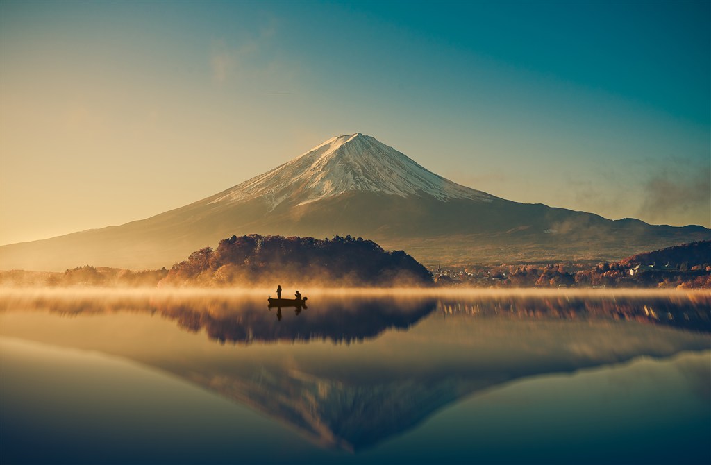 高清唯美山水富士山风景图片