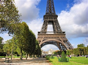唯美巴黎铁塔高清风景画