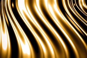 金色质感金属波纹背景高清图片