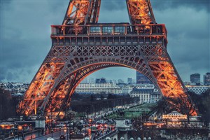 巴黎艾尔菲铁塔风景画