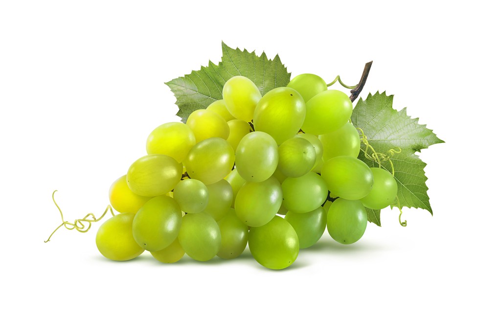 新鲜的绿葡萄高清图片