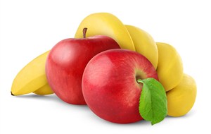 水果苹果和香蕉图片
