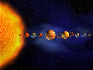 太阳系中的行星高清图片