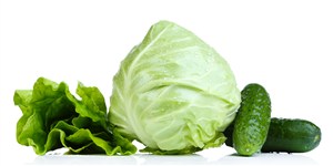 三款绿色新鲜蔬菜高清图片