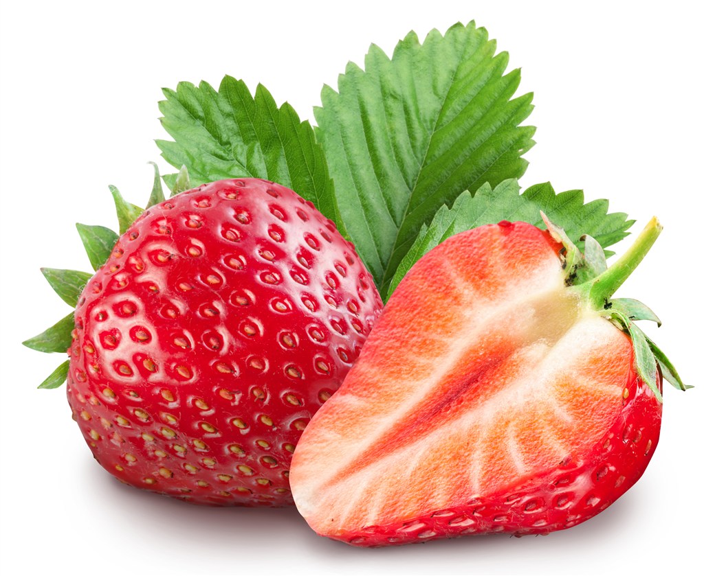 切开的标准草莓