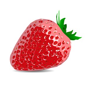 一颗矢量草莓