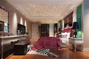 欧式风格卧室装修效果图繁星点点设计