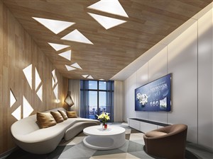 三角形灯光设计客厅装修效果图两居室不规则沙发家具装饰