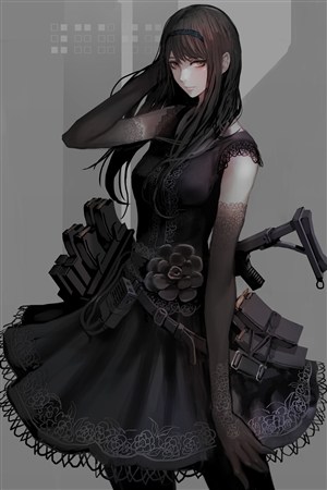 黑裙子冷美人
