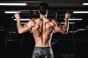 完美背部男人图片肌肉男健身健美