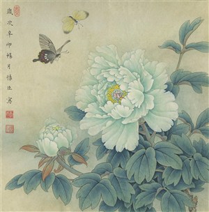 李晓明国画牡丹工笔画图片