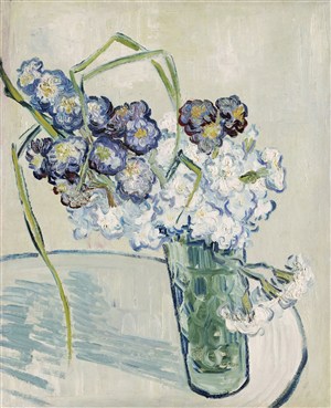 梵高静物花瓶与康乃馨油画图片