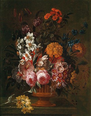 静物花瓶花卉油画图片