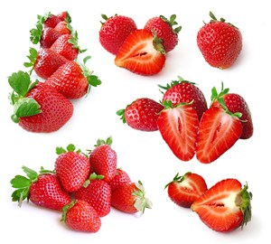 唯美素食草莓图片