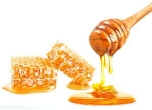 天然健康美味蜂巢蜜高清图片