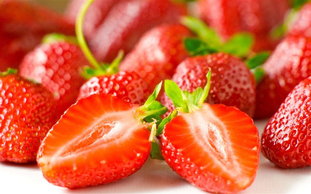 素食草莓素材图片