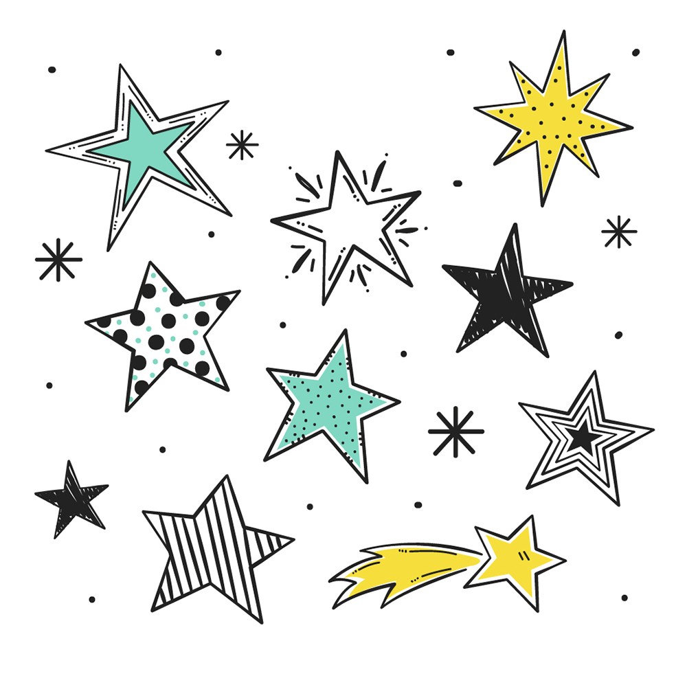 星星简笔画logo图片