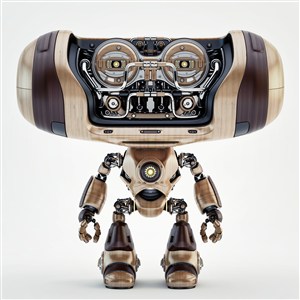 头型奇怪的咖啡色机器人