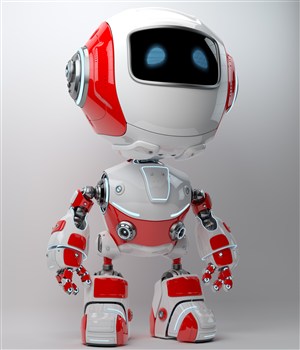 红白相间的机器人