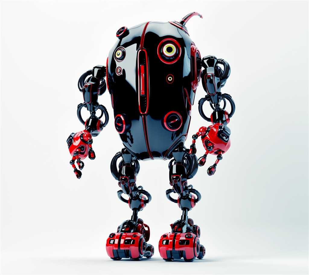 红黑相间的昆虫型机器人