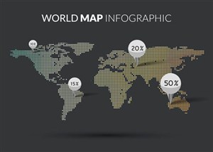矢量世界地图背景